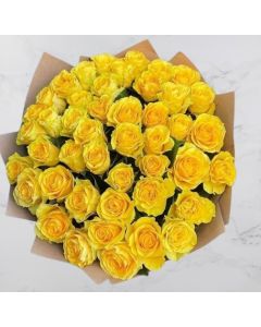 Ramo de 48 rosas amarillas