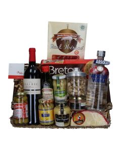 Canasta de Vino y Vodka