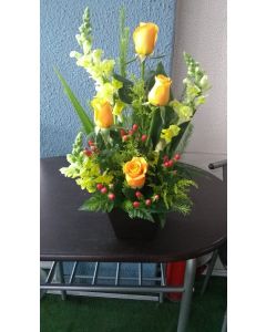 Detalle floral amarillo